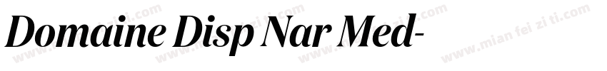 Domaine Disp Nar Med字体转换